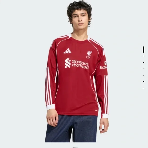 Liverpool FC 25/26 Longsleeve Home Jersey - Picture 5 of 7